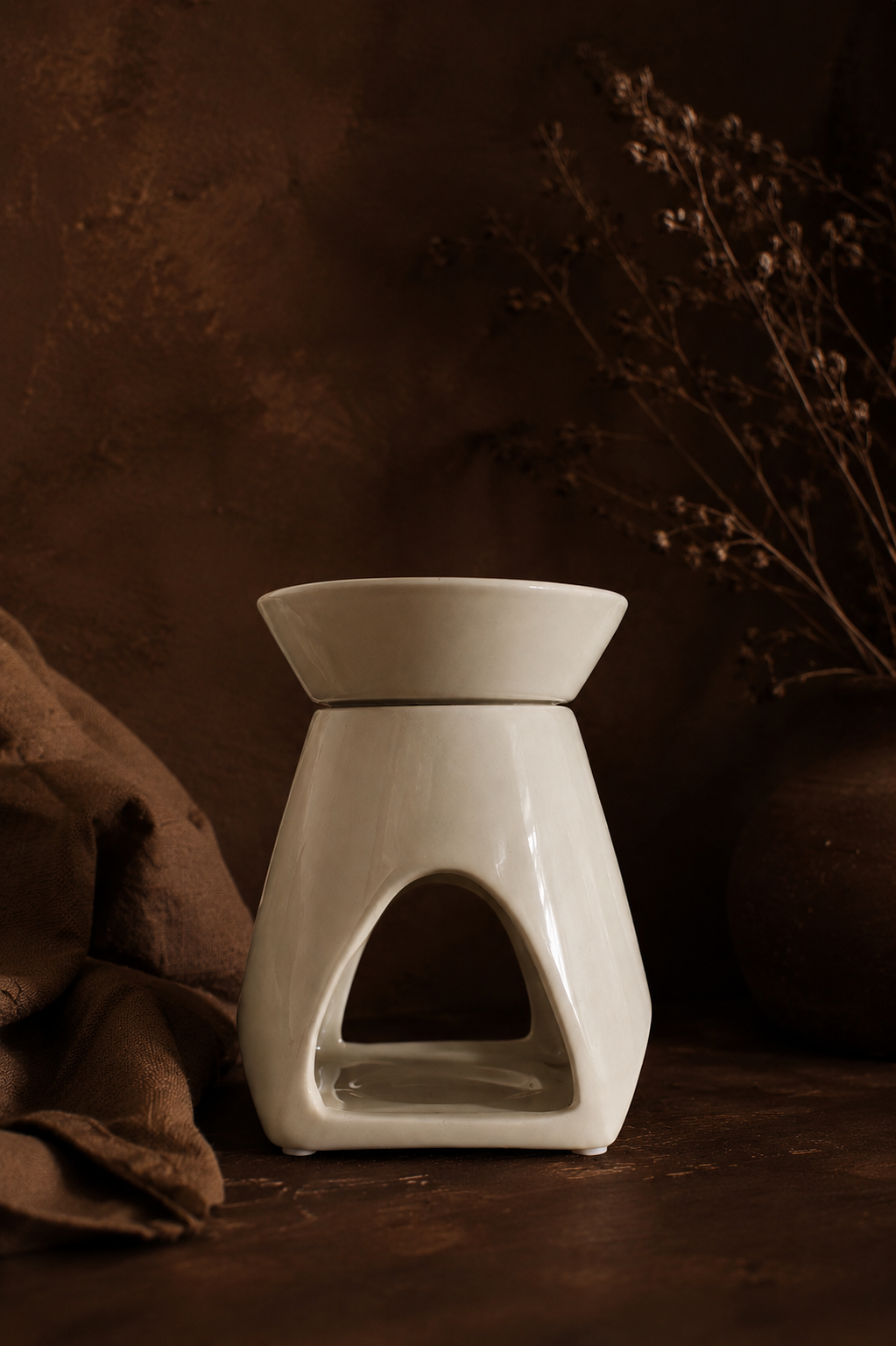 Cream Ceramic Wax Melt Burner